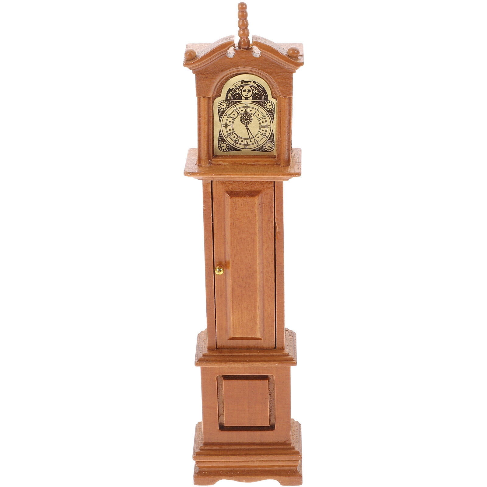 Retro mini clock 1Pc Mini Grandfather Clock Model Decorative Floor Clock Retro Mini House Toy ...
