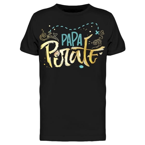 Phrase Papa Pirate Slogan Tee Men's -Image by Shutterstock