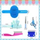 thumbnail image 5 of Rabbit Grooming Kit, 6 Counts/set Pet Hair Brush & Nail Clipper & Nail File & Comb, Professional Pet Grooming Tool for Small Animals, 5 of 8