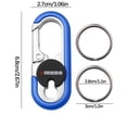 thumbnail image 3 of PEACNNG Car Key Chain  Metal Car Keychain Personalized Waistband Car Keychain for Unisex Double Ring Design, 3 of 3