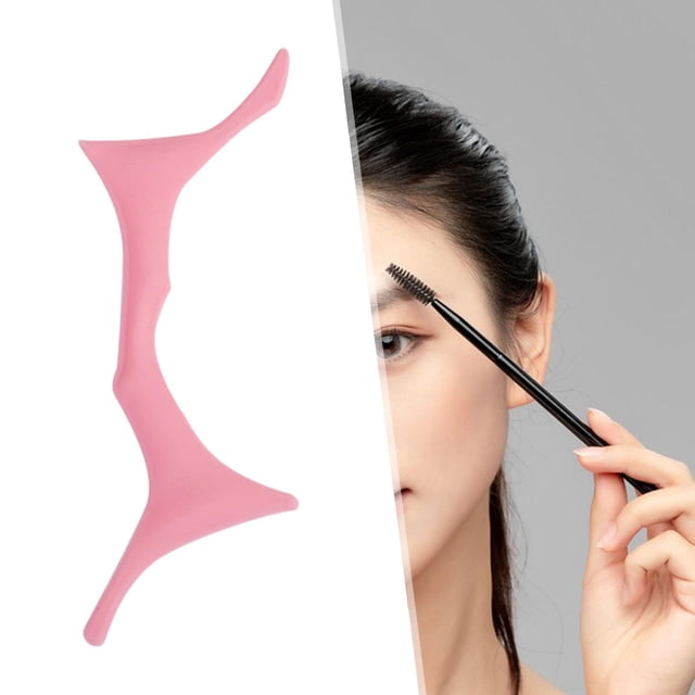 Herramienta de silicona para dar forma a las cejas Plantilla de delineador de ojos Herramienta de pestañas de maquillaje versátil para la mayoría de Yinane Plantillas de delineador de ojos