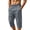 Dark Gray, variant on Big & Tall Men's Cargo Capri Pants Lightweight Quick Dry 3/4 Below Knee Loose Fit Elastic Waist Drawstring Zipper Pockets for Hiking Travel, Khaki, XL
