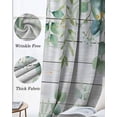 thumbnail image 3 of Green Kitchen Curtains Eucalyptus Leaves Cafe Short Curtains for Bathroom Blackout Window Curtain Grommet Small Window Treatment Tier Drapes for Bedroom Living Room 27.5"x39"x2, 3 of 9