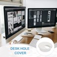 thumbnail image 6 of Desk Grommet 2", Plastic Desk Hole Cover Cable Grommet Cord Hole Cover Table Wire Organizer, White 10 Pcs, 6 of 7