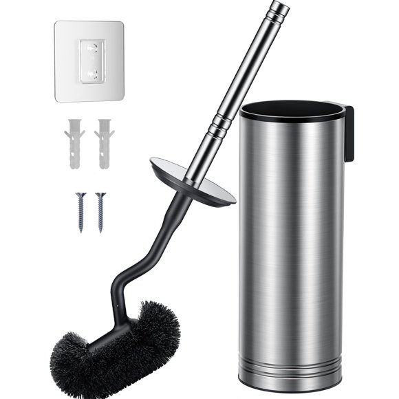 Set de escobilla y soporte para inodoro HAMITOR 304 de acero inoxidable