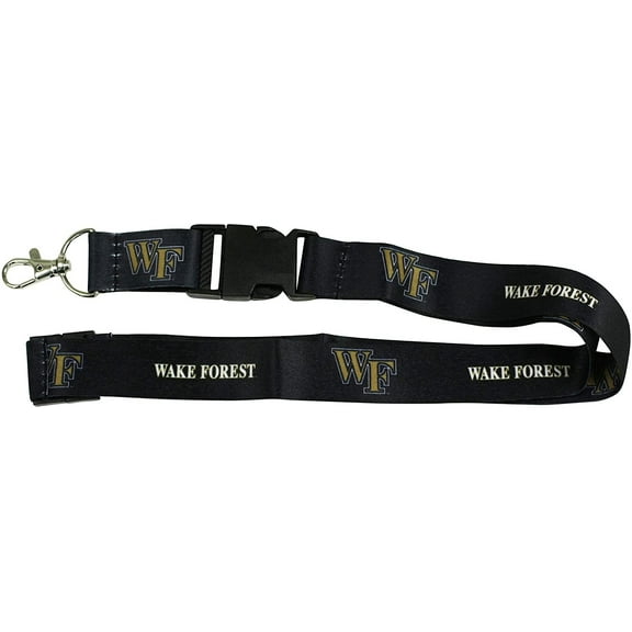 Wake Forest University Demon Deacons Lanyard Keychain Double Sided Breakaway Safety Design Adult 18 Inch