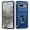 Blue for Google Pixel 8a, variant on Design for Google Pixel 8a Phone Case with Camera Lens Ring Holder Kickstand Heavy Duty Rugged Shockproof Military Grade Bumper Protective Cover for Women Men Girls 6.1 inch Red