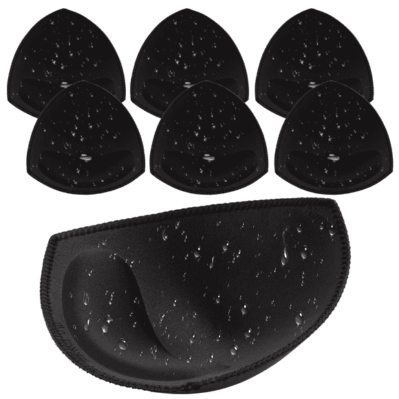 Nimiah Waterproof Bathing Suit Inserts - Swimsuit Push up Bra Pads 3 Pairs Removable Bikini Padding for Women