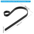 thumbnail image 2 of Christmas Stocking Holders, 4pcs Stocking Holder Stand Metal Hooks for Fireplace Decorations, Black, 2 of 5