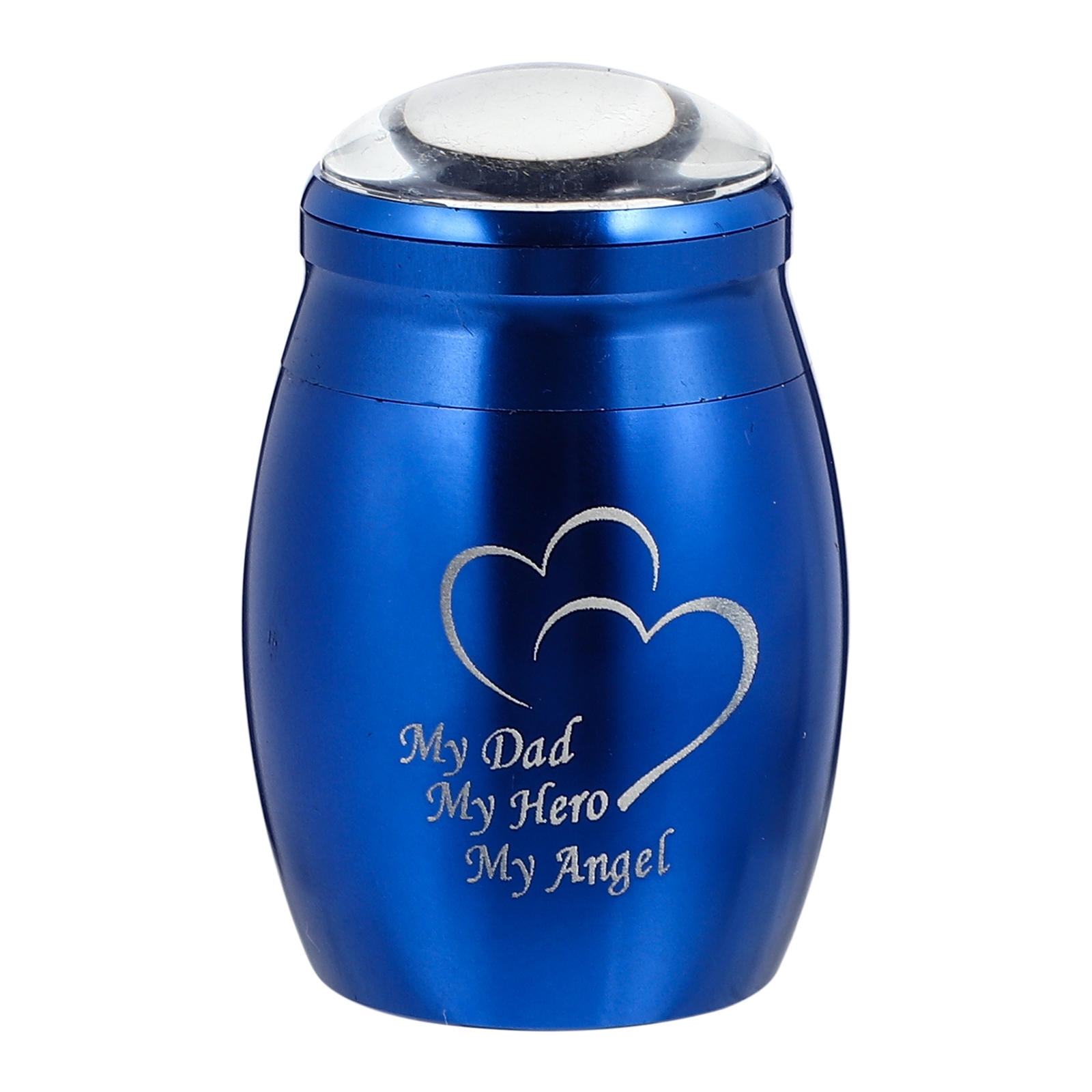 HOOWIFFY Stainless Steel Urn Blue 7Pcs 1x1x1.8in Pet Long-term Use