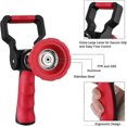 thumbnail image 3 of High Pressure Fireman Nozzle, Heavy Duty Metal Garden Hose Nozzle With Slide Ergonomic Handle And Lever Handle, Adjustable Water Nozzle For Watering L, 3 of 5