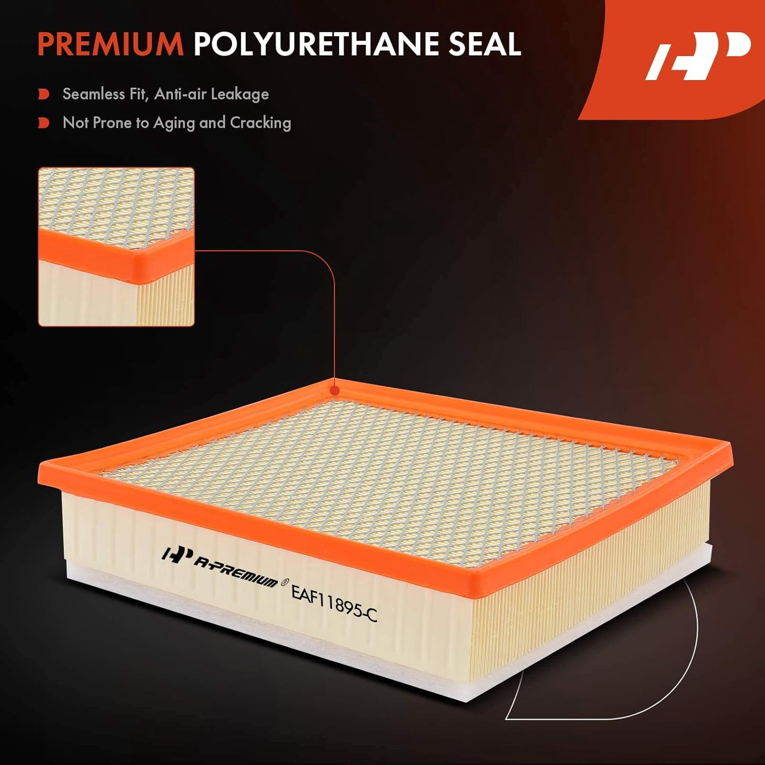 A-Premium 2-PC Engine Air Filter Compatible with Toyota Models - Sequoia 2014-2022, Tacoma 2016-2023, Tundra 2013-2021, 3.5L 4.0L 4.6L 5.7L, Replace# 17801-0P100