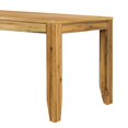 thumbnail image 3 of Coco 87 Inch Modern Dining Table, Acacia Wood Chamfered Block Legs, Brown, 3 of 5