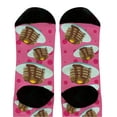 thumbnail image 3 of ThisWear Food Birthday Gifts Foodie Socks Pancake Printed Socks Pancake Gag Gifts 1-Pair Novelty Crew Socks, 3 of 5