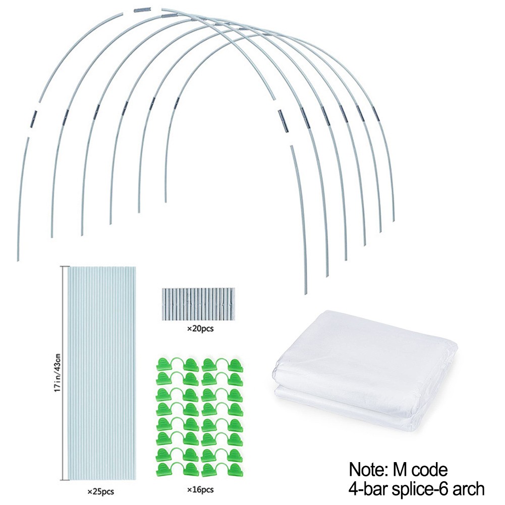 GLFILL DIY Plant Support Fiberglass Support Hoops Frame Greenhouse