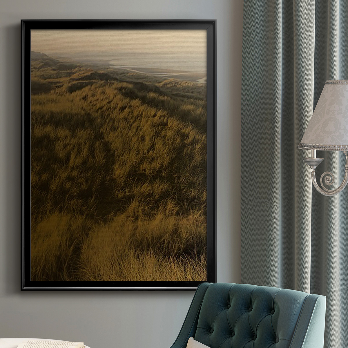 Golden Fog II Premium Framed Print - Ready to Hang