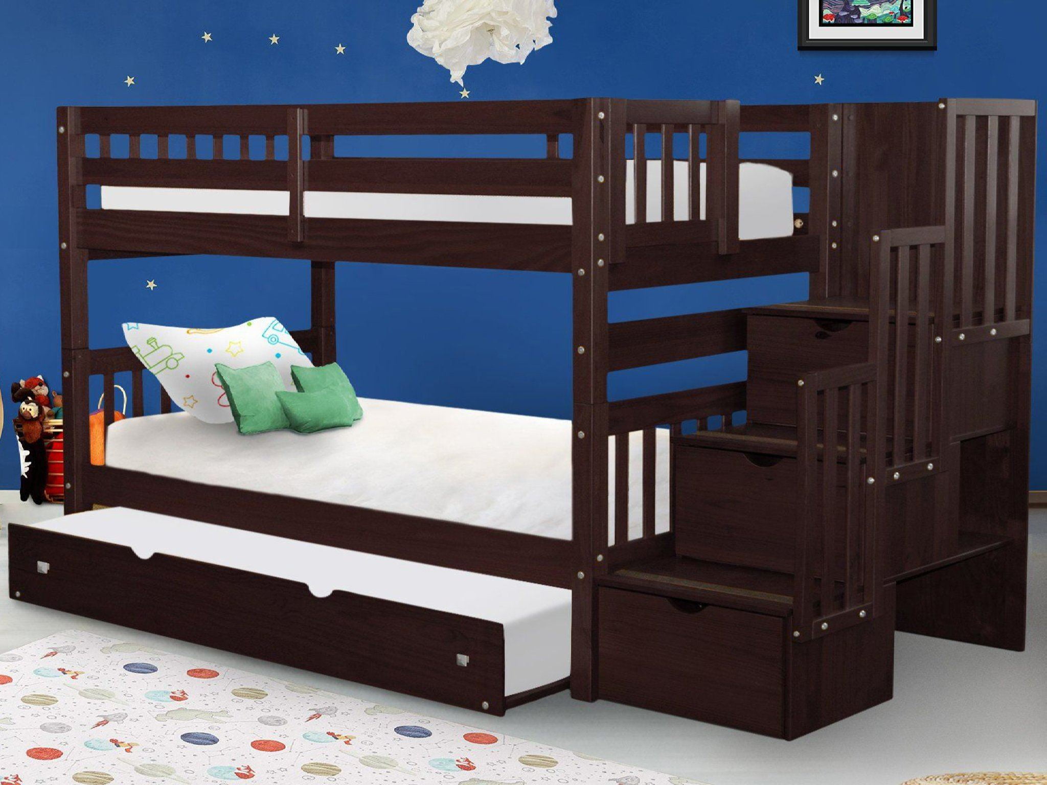 Acme Furniture Allentown Twin Over, Allentown Twin Over Twin Wood Bunk Bed White
