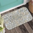 thumbnail image 3 of Stone Wall Plush Flannel Bath Rug 16x24 Inches, Quick Dry Absorbent Non Slip Mat for Bathroom Sink Tub, 3 of 8
