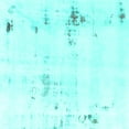 thumbnail image 1 of Ahgly Company Machine Washable Indoor Square Solid Turquoise Blue Modern Area Rugs, 7' Square, 1 of 4