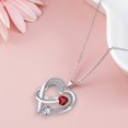 thumbnail image 4 of 18k White Gold Plated Women Heart Pendant Jewelry Necklace, 4 of 7