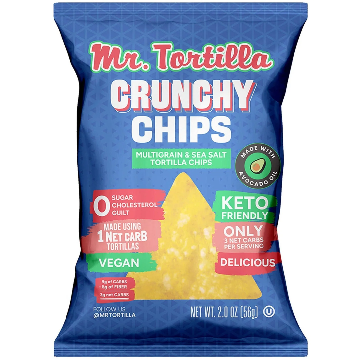 Mr. Tortilla Keto Crunchy Chips Multigrain & Sea Salt Chips