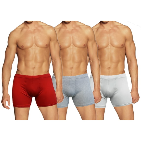 Men's Seamless Boxer Briefs (3 Pack)