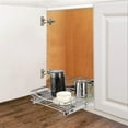 thumbnail image 3 of Kitchen Pull Out Cabinet Organizer, 14"W x 21"D x 4"H Under Cabinet Slide Out Sliding Shelf, Chrome, 3 of 8