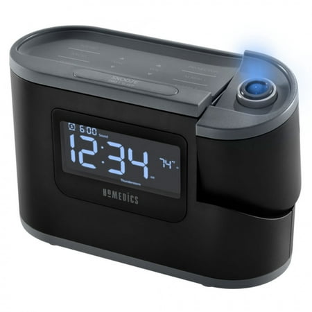 HoMedics Soundspa Recharged ® Sleep Solutions Projection Alarm Clock Sound Machine, (Best Sleep Trainer Clock For Toddlers)