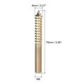 thumbnail image 2 of Pernos de suspensión M8x75mm Unique Bargains 24uds Doble Extremo Rosca Espiga Tornillos para Madera, 2 of 5