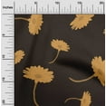thumbnail image 2 of oneOone Georgette Viscose Brown Fabric Floral Sewing Craft Projects Fabric Prints By Yard 42 Inch Wide, 2 of 4