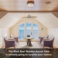 thumbnail image 4 of Pine Ridge Black Bear Coffee Table for Home Office - Bear Decoration Home Desk Table for Indoor Outdoor Cabin Kitchen Decor, 4 of 6
