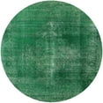 thumbnail image 1 of Ahgly Company Indoor Round Mid-Century Modern ForestGreen Oriental Area Rugs, 5' Round, 1 of 6