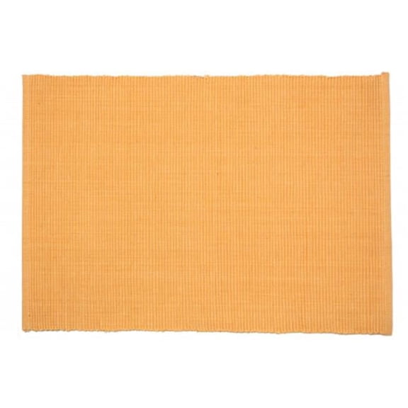 Mr. MJs Trading AG-01312S-4 19 in. Ribbed Placemats, Golden Yellow - Set of 4