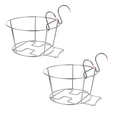 thumbnail image 2 of 2pcs Railing Hanging Flower Pot Racks Fence Planter Holder for Home Garden, 2 of 7