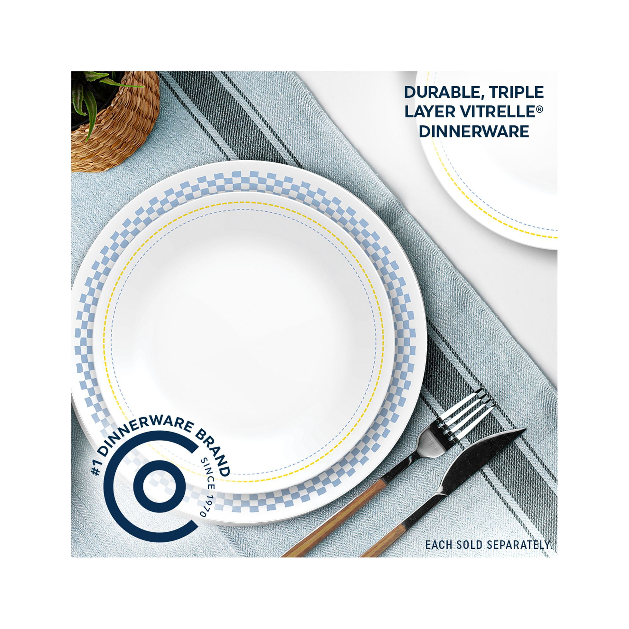 Corelle Amelia 8.5" Glass Salad Plate