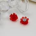 thumbnail image 2 of Pendientes de flores de primavera y verano con aguja de plata 925, superventas en Internet, pendientes transparentes esmerilados de hadas, 2 of 5