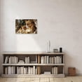 thumbnail image 2 of ZHONGYUTONG Lion Family Wall Art Canvas African Animal Pictures Lioness and Cubs Painting Wildlife Poster for Living Room Decor Framed (28.00" x 42.00"), 2 of 5