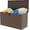 Brown A 73Gal, variant on 73 Gallon Resin Deck Box, Weatherproof and UV Resistant Outdoor Storage Box, Lockable Outdoor Storage Bin for Patio Cushions, Garden Tools, Pool Supplies, Package Delivery, Brown