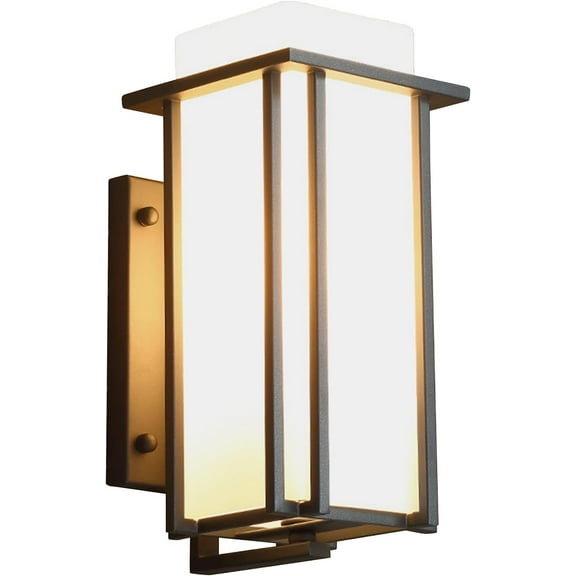 Outdoor Lights for House,60HZ Simple American Iron Outdoor Wall Lights,Sand Black and Milk White Outdoor Light Fixture for Corridor Balcony Courtyard Stairs