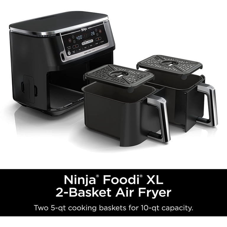 Ninja Foodi 6-in-1 Smart 10-QT 2-Basket Air Fryer with Thermometer