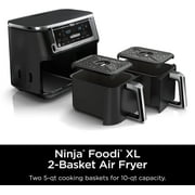 Ninja Foodi 6-in-1 Smart 10-QT 2-Basket Air Fryer with Thermometer, DZ550