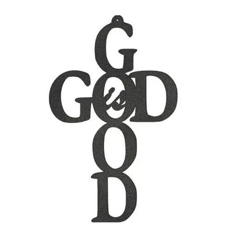 9in/10in/13in Metal Wall Art Cross Metal Wall Decor - Black