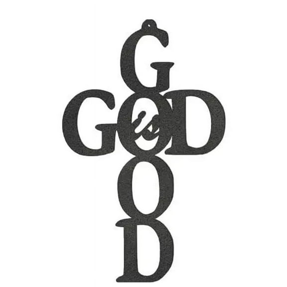 9in/10in/13in Metal Wall Art Cross Metal Wall Decor - Black