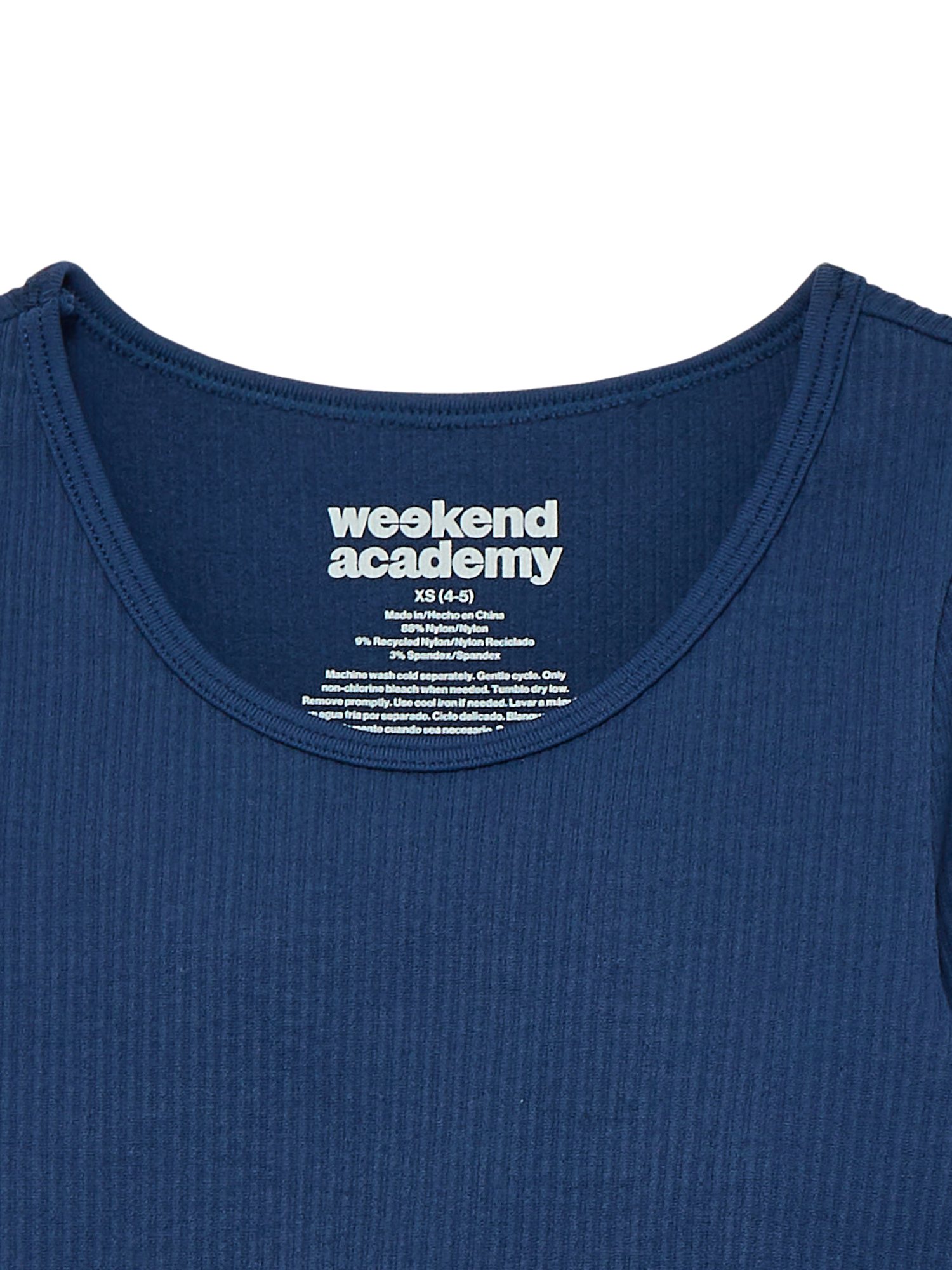 Weekend Academy Girls Seamless Top with Long Sleeves, Sizes 4-18