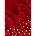 thumbnail image 5 of Baby Girl Christmas Romper Cute Ruffle Long Sleeve Star Print Skirt Bodysuit Newborn Playsuit, 5 of 7