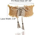 thumbnail image 6 of LinYooLi Lace Elastic Belt for Women,Adjustable Faux Leather Waist Belt,Tassel Obi Cinch Belt, 6 of 6
