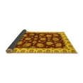 thumbnail image 2 of Ahgly Company Indoor Square Oriental Yellow Traditional Area Rugs, 7' Square, 2 of 4