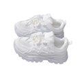 thumbnail image 4 of Willtoo Girls Sneakers Kids Lace Up Slip Resistant Lightweight Outdoor Walking Running Shoes, 4 of 5
