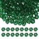 thumbnail image 1 of Cuentas de cristal en forma de bicono Uxcell de 4 mm, 400 piezas, cuentas facetadas de vidrio para hacer joyas, verde oscuro, 1 of 6