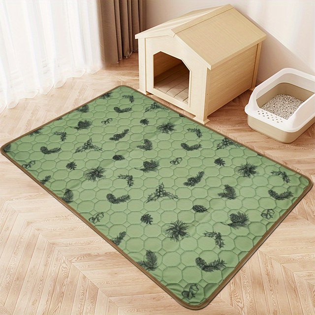 CNKOO 1pc Washable and Reusable Pet Urine Pad - Four-layer Dog Training Mat with Absorbent Core - Suitable for Training Incontinence and Travel - Cat Diaper and Dog Bed Replacement Preve